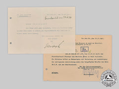 Germany, Heer. A Pair Of German Cross In Gold Documents To Oberstleutnant Wolfgang Strecker