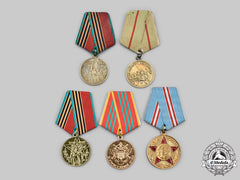 Russia, Soviet Union & Federation. A Lot Of Five Medals