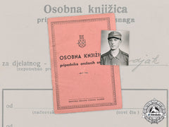 Croatia, Independent State. An Army Identity Booklet To Vladimir Matočec
