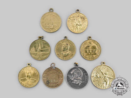 russia,_soviet_union&_federation._a_lot_of_nine_medals_c2020_125_mnc1576_1
