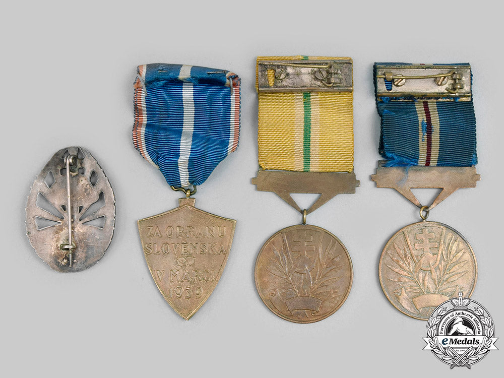slovakia,_i_republic._a_group_of_four_awards_with_documents_attributed_to_karol_sramel_c2020_141_mnc1447