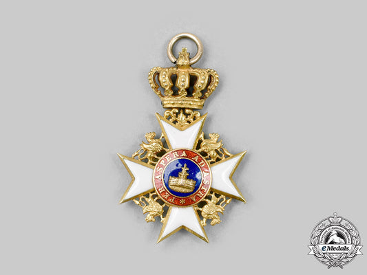 mecklenburg-_schwerin._an_order_of_the_wendish_crown,_miniature_cross_in_gold,_c.1900_c2020_143_mnc7003