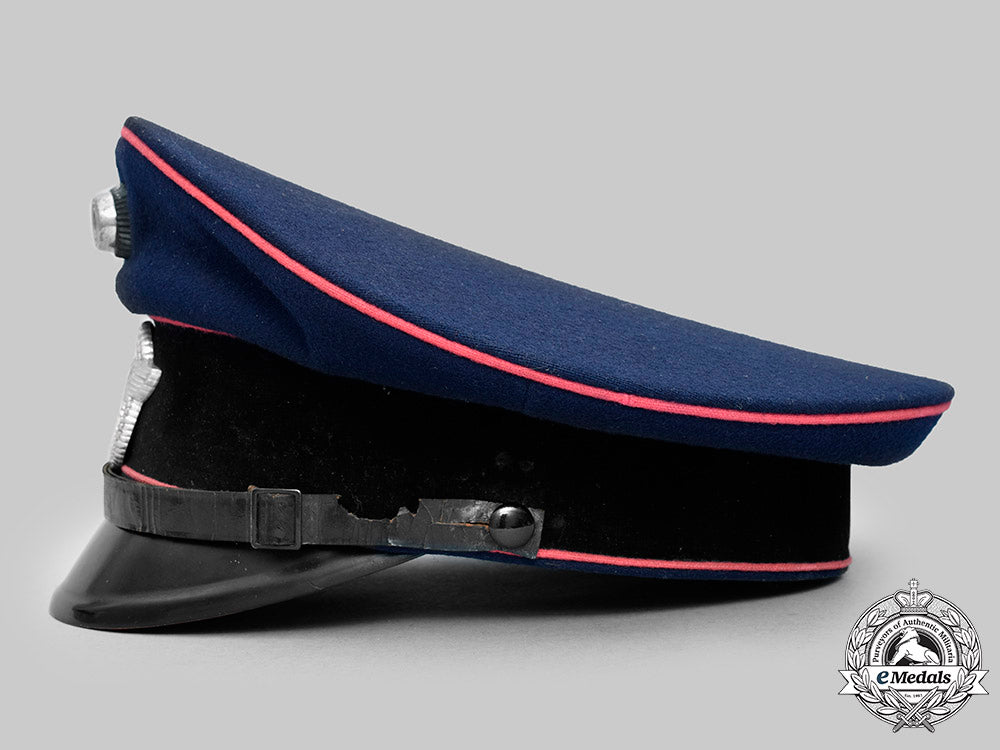 germany,_feuerschutzpolizei._an_em/_nco’s_visor_cap,_by_georg_rieder_c2020_150_mnc4245_1