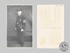 Germany, Ss. A Studio Portrait Of An Allgemeine Ss Scharführer