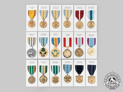 United States. A Lot Of Eighteen Medals
