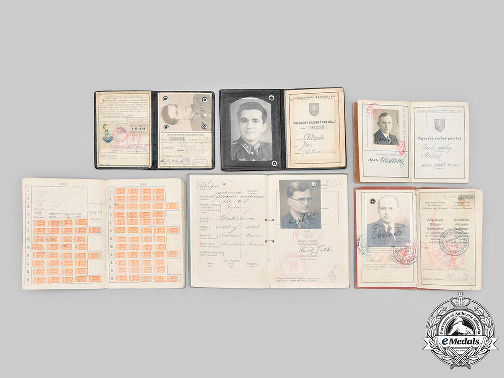 slovakia,_i_republic._a_mixed_lot_of_identity_booklets_and_documents_c2020_179_mnc1764_1