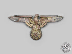 Germany, Ss. A Ss Visor Cap Eagle, Type Ii, By F.w. Assmann & Söhne