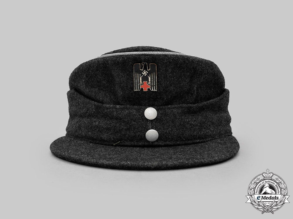帽子 Drk Germany, Drk. A Red Cross Officer's M43-Style Cap & Medical Pouch
