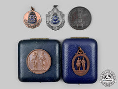 United Kingdom, Canada. A Lot Of Five Rifle Association Medals