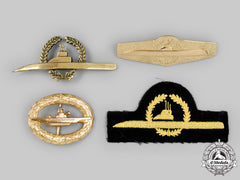Germany, Federal Republic. A Lot Of U-Boat Crew Badges And Insignia, 1957 And Bundesmarine Versions