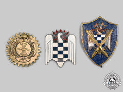 Spain, Fascist State. A Lot Of Three Falange Badges