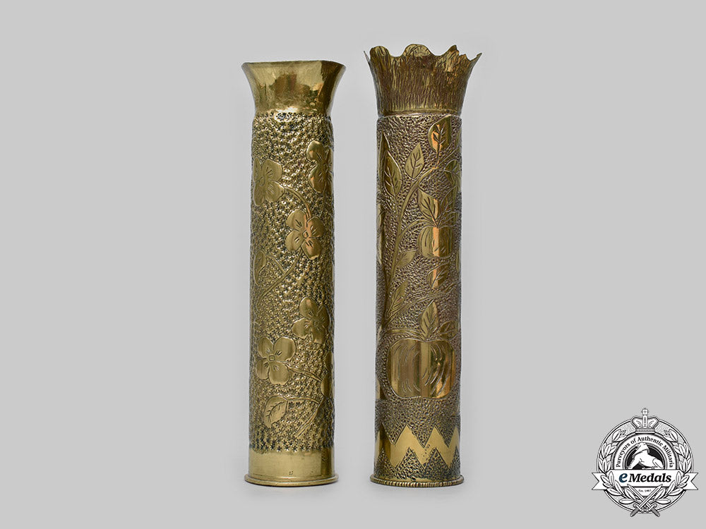 slovakia,_i_republic._a_pair_of_eastern_front_trench_art_brass_shells_c2020_241_mnc2705