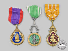 Laos, Kingdom. A Lot Of Three Awards