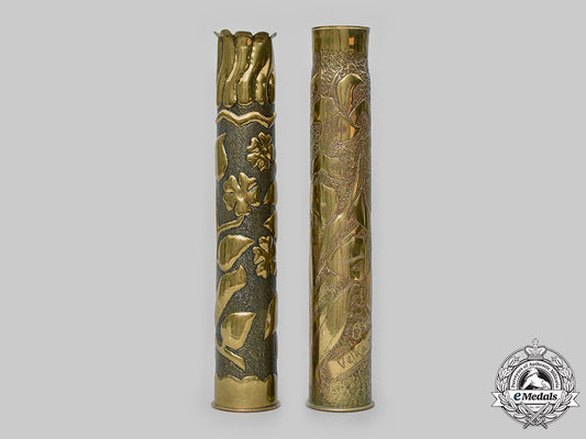 slovakia,_i_republic._a_pair_of_eastern_front_trench_art_brass_shells_c2020_258_mnc2738