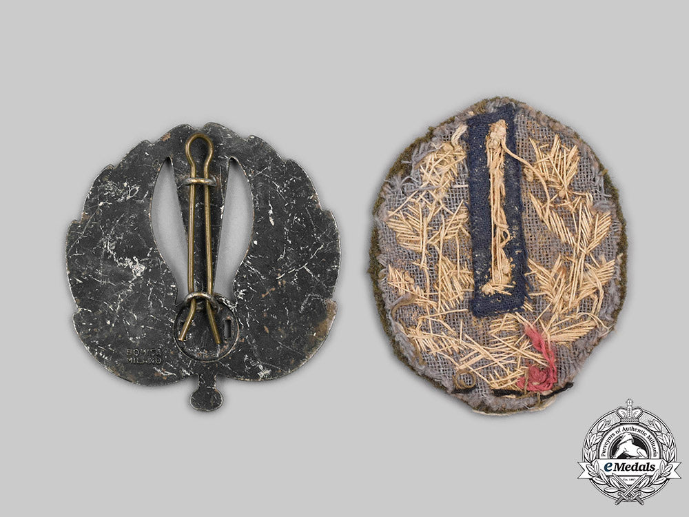 italy,_kingdom._two_combat_badges_c2020_259_mnc3128