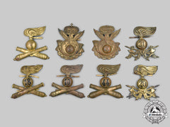 Italy, Kingdom. A Lot Of Eight Army Cap Badges