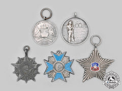 Chile, Republic. A Lot Of Five Awards
