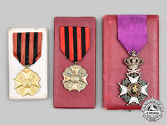 Belgium, Kingdom. A Lot Of Three Cased Awards