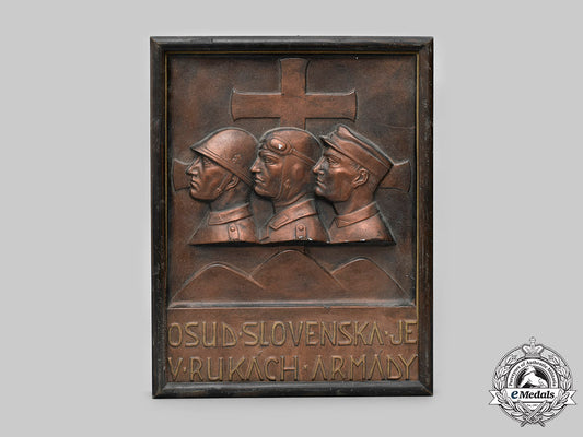 slovakia,_first_republic._a_slovakian_army_patriotic_plaque,_ca.1941_c2020_297_mnc9061_1_1