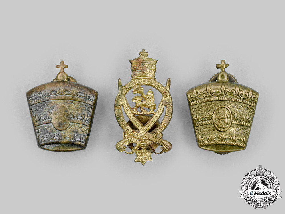 ethiopia,_kingdom._a_lot_of_three_army_badges_c2020_329_mnc6088