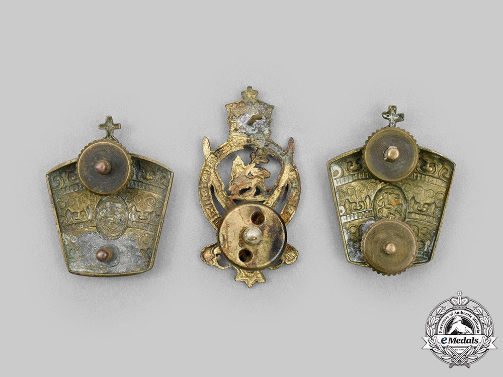 ethiopia,_kingdom._a_lot_of_three_army_badges_c2020_330_mnc6091