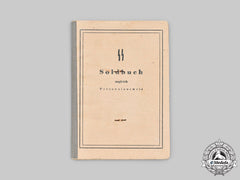 Germany, Ss. A Ss Schutzpolizei Soldbuch To Wachtmeister Thilo Matthes