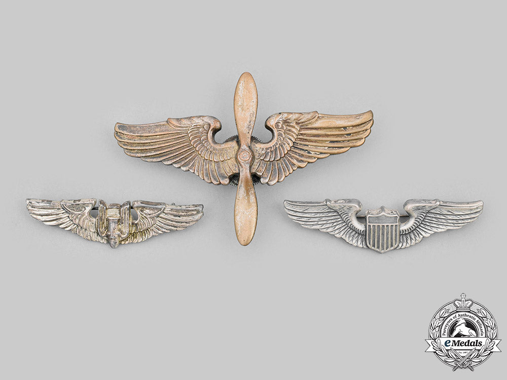 united_states._a_lot_of_three_army_air_force(_usaaf)_wings,_c.1945_c2020_352_mnc1099_1