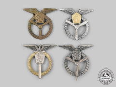 Czechoslovakia, Socialist Republic. Four Czechoslovak Air Force Badges