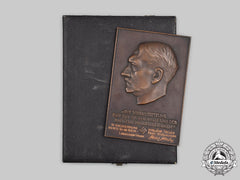 Germany, Third Reich. A Commemorative Ah Wall Plaque, With Landeshauptmann Heinz Haake Dedication