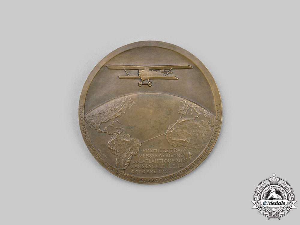 france,_iii_republic._a_first_non-_stop_south_atlantic_air_crossing_by_joseph_le_brix&_dieudonné_costes_medal1927_c2020_399_mnc7474_1