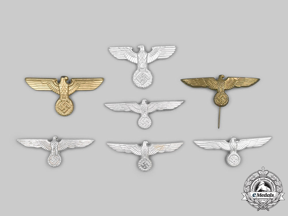 germany,_third_reich._a_mixed_lot_of_eagle_cap_insignia_c2020_414_mnc3968