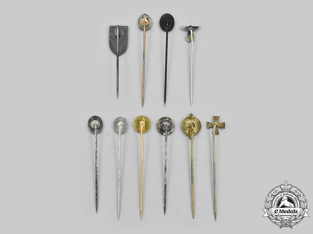 germany,_third_reich._a_mixed_lot_of_ten_stick_pins_c2020_421_mnc3385_1