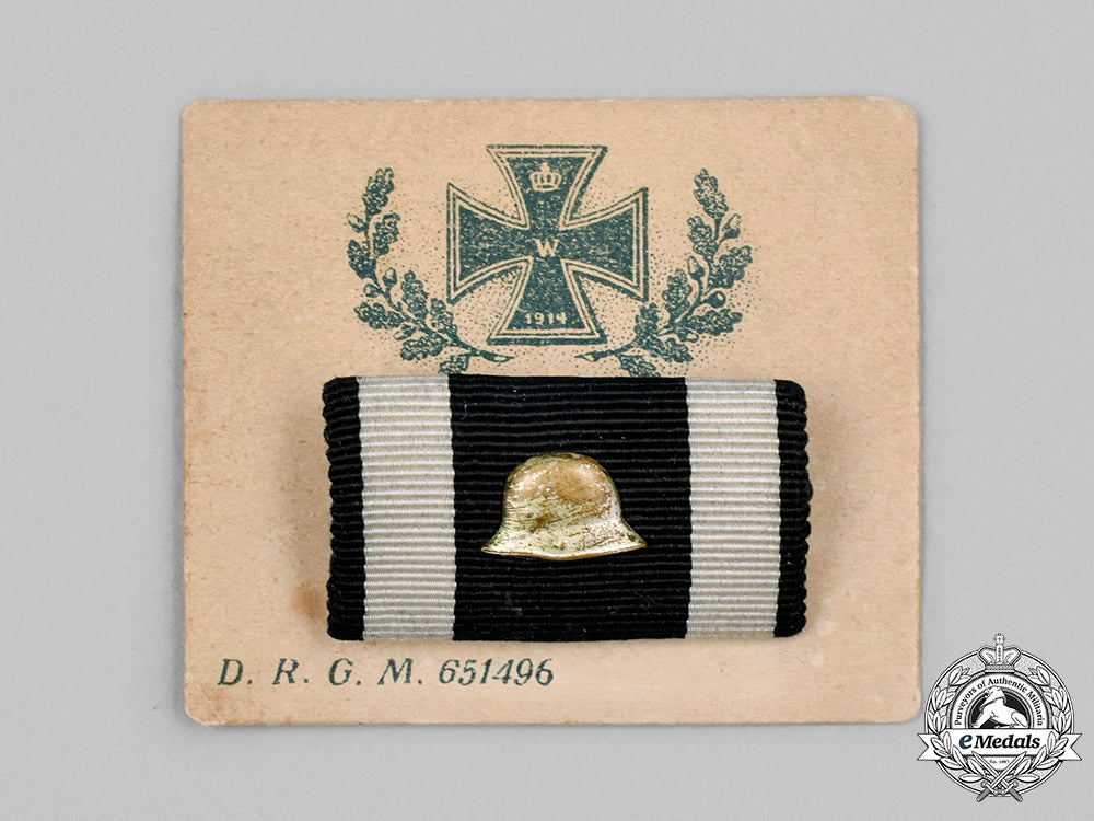 germany,_imperial._a1914_iron_cross_ii_class_ribbon_bar,_with_stahlhelm_pendant_c2020_430_mnc1168_1