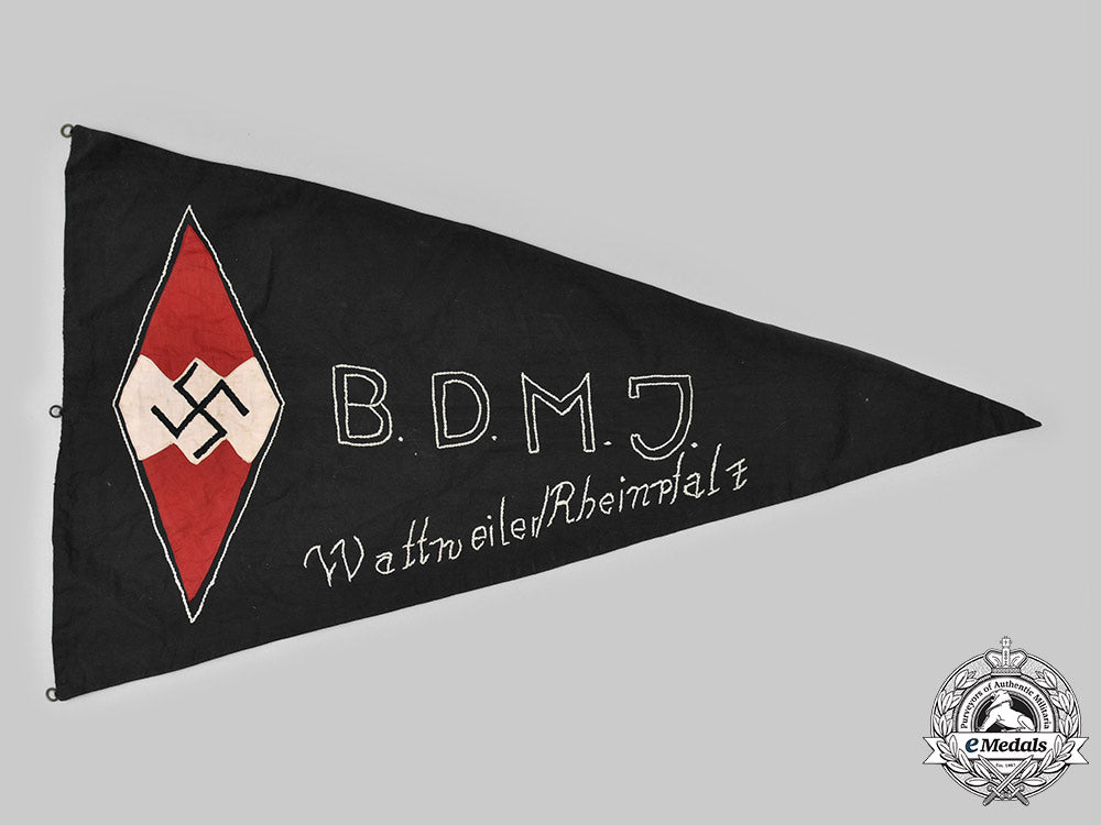 germany,_bdm._a_bdm/_jungmädel_wattweiler_district_pennant_c2020_462_mnc3661_1