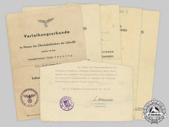 Germany, Wehrmacht. A Lot Of Award Documents, Panzerjäger-Abteilung 1
