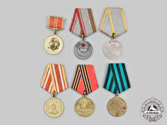 Russia, Soviet Union, Federation. A Lot Of Six Medals