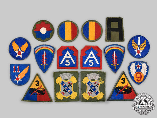 united_states._a_lot_of_twelve_u.s._armed_forces_and_two_foreign_sleeve_patches_c2020_471_mnc4337_1_1_1_1