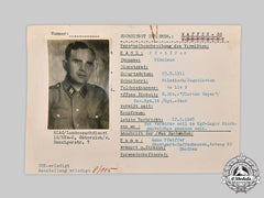 Germany, Ss. A Hiag Tracing Service File For Nikolaus Pfeiffer