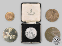 United Kingdom, Canada. A Lot Of Five Commemorative Medals