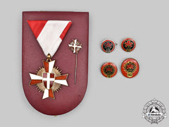 Austria, Republic. A State Of Vienna Merit Cross, Fullsize & Miniature