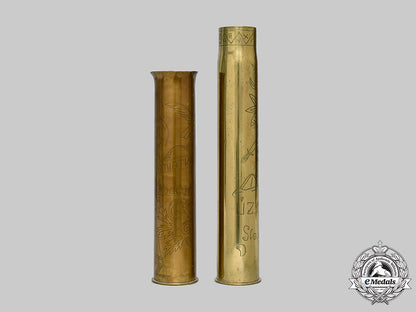 slovakia,_i_republic._a_pair_of_russian_front_trench_art_brass_shell_cases1943_c2020_510_mnc8718_1