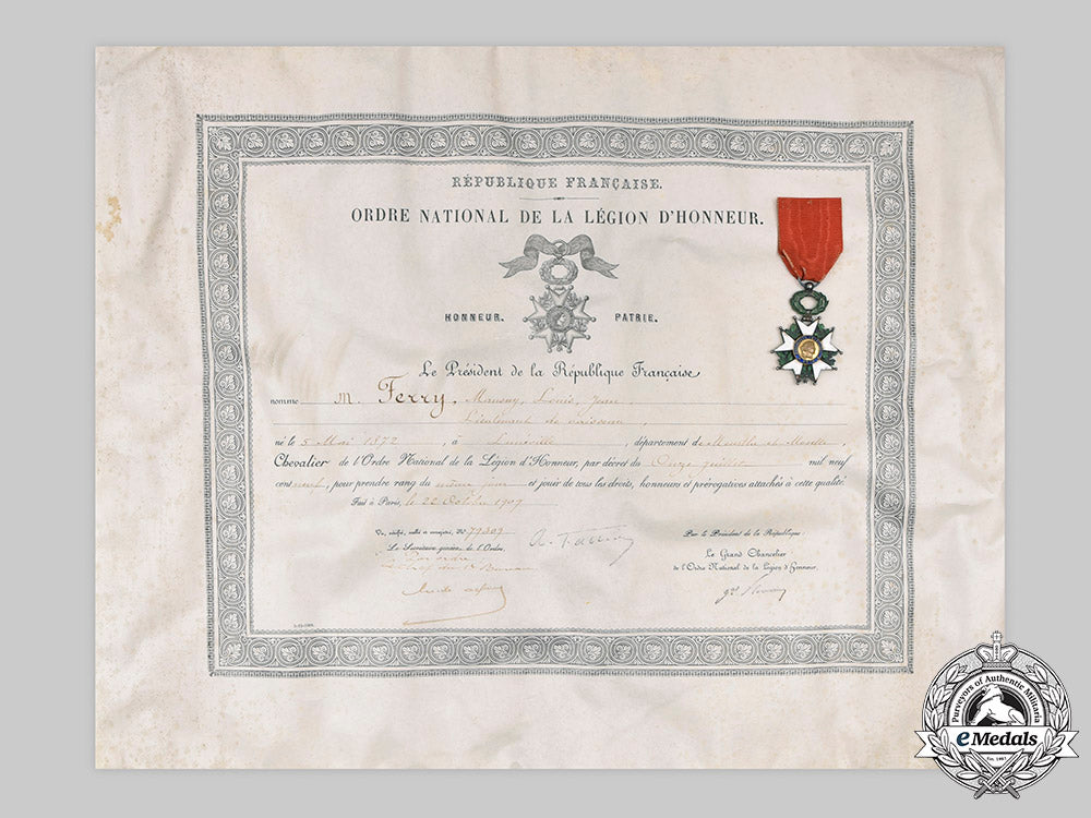 france,_iii_republic._an_order_of_the_legion_of_honour,_iv_and_v_classes,_officer_and_knight,_with_award_documents,_named_to_a_french_navy_first_lieutenant_c2020_555_mnc5444_1