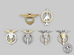 Czechoslovakia, Socialist Republic. Lot Of Six Czechoslovak Air Force Badges