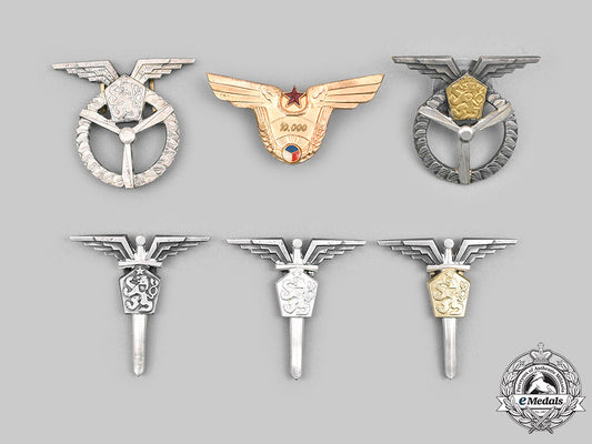 czechoslovakia,_socialist_republic._a_lot_of_six_czechoslovak_air_force_badges_c2020_588_mnc9226