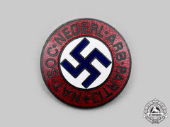 Netherlands, Kingdom. A Rare National Socialist Dutch Workers Party Membership Badge