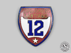 Chile, Republic. A Santiago Fire Department Badge