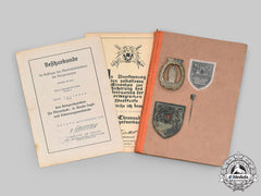 Germany, Kriegsmarine. A Rare Lot Of Awards & Documents To Heinz Kollmann, Tigerverband