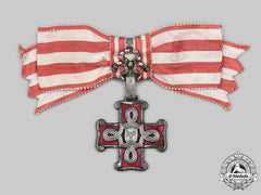 Croatia, Independent State. An Order Of Merit, I Class Badge For Christians, Ladies Issue, C.1942