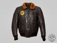 United States. A Vietnam War (Usn) G1 Men's Flying Jacket, Squadron 263 "Thunder Chickens"
