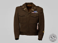 United States. An Army 101St Airborne "Screaming Eagles" Jacket And Overseas Garrison Cap